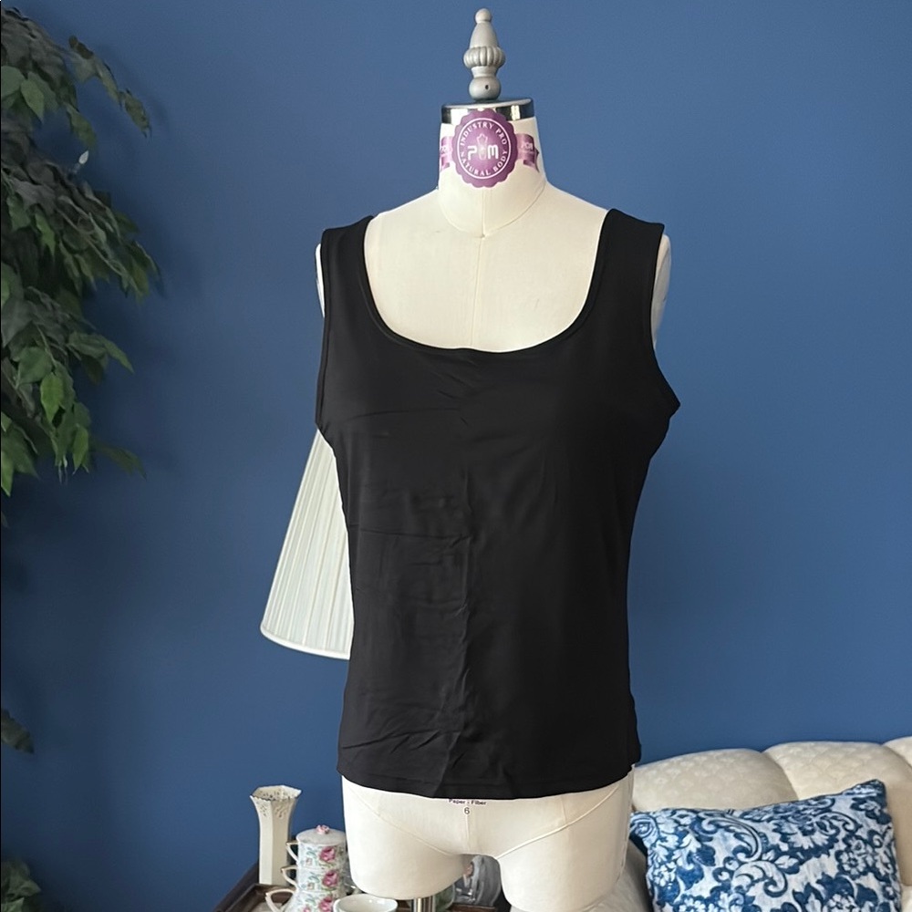 White House Black Market Black Fitted Tank Top